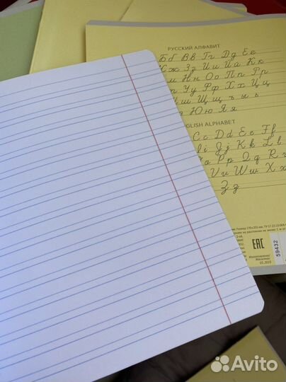 Тетради в узкую линию, плотная обложка