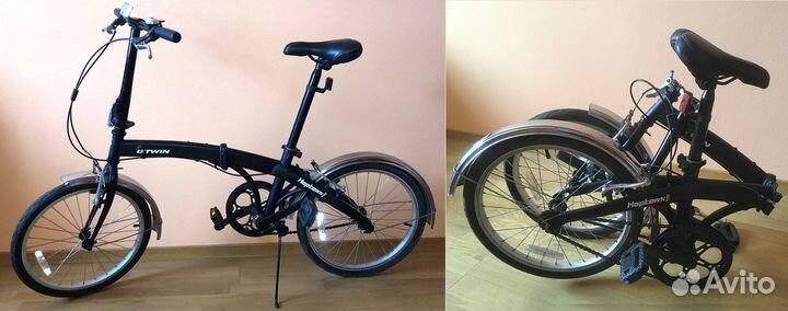 Городской складной велосипед B'Twin Hoptown