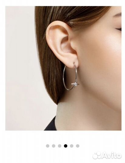 Серьги из серебра с фианитами sokolov