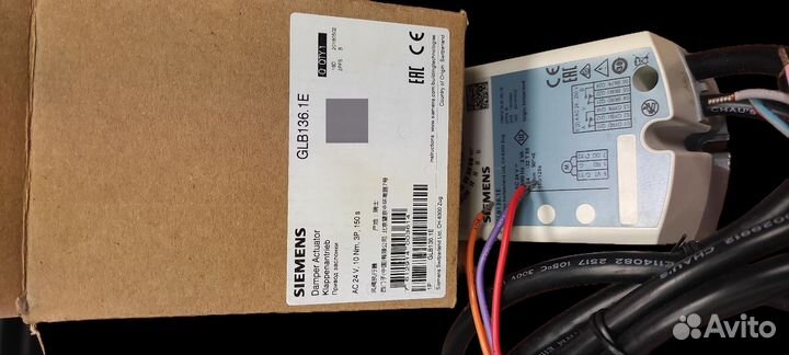 Привод воздушной заслонки siemens GLB136.1E