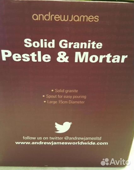 Ступа гранит Andrew James Англия соусы приправы