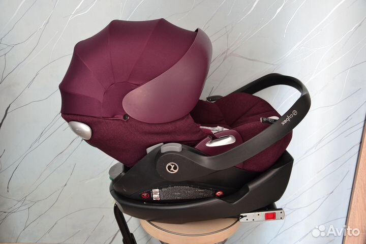 Автолюлька cybex Cloud Q plus с базой isofix