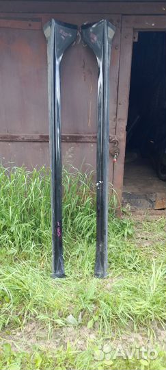 Пластиковые накладки на пороги mitsubishi 10