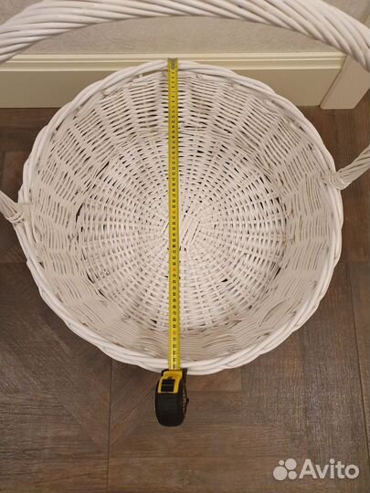 Корзина плетеная круглая большая