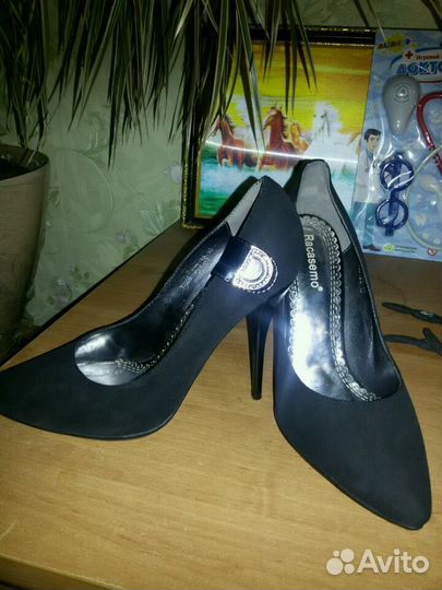 Туфли замшевые