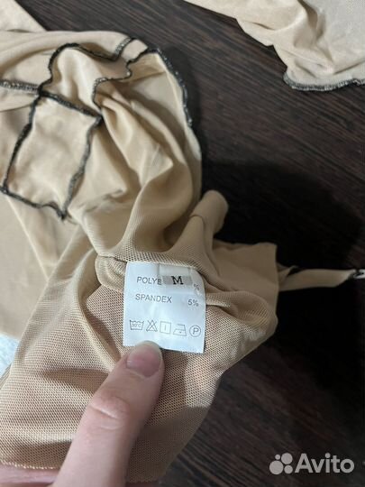 Костюм (топ и юбка) из сетчатой ткани