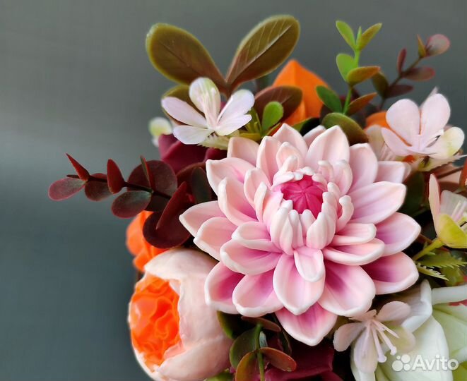 Букеты из мыльных цветов