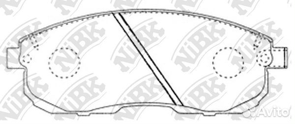 Колодки тормозные дисковые перед PN2201 NiBK