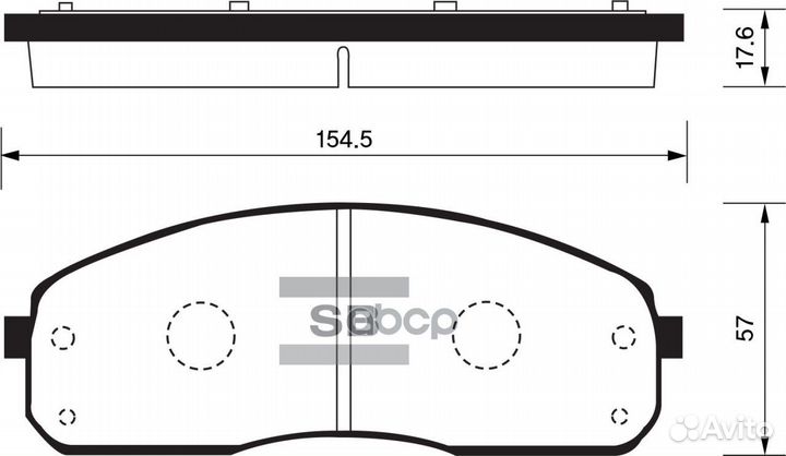 Колодки тормозные перед KIA bongo III 03- SP117