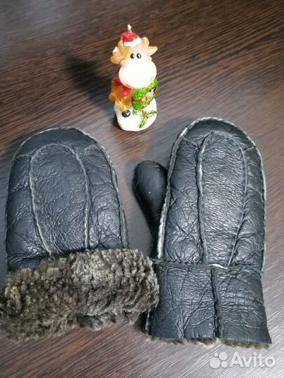 Варежки детские из овчины