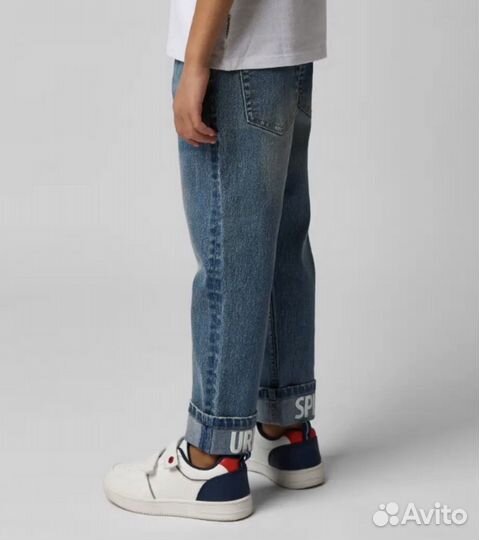 Новые джинсы 122 на мальчика с подворотами