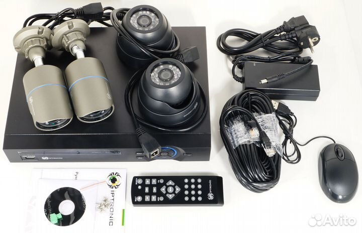 Комплект видеонаблюдения на 2 4 8 16 камер Full HD