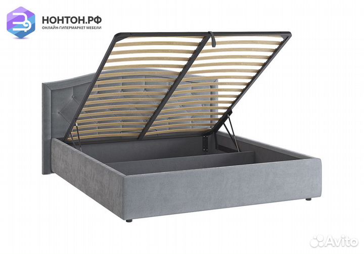 Кровать Верона 2 1.8 м серая