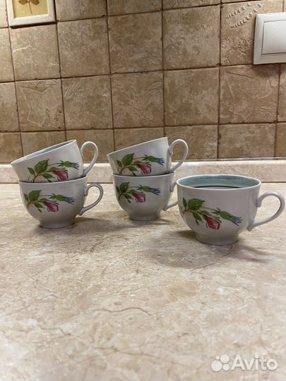 Фарфоровые кофейные чашки Дулёво
