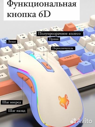 Клавиатура rgb + мышка rgb