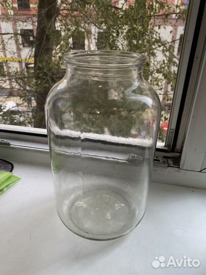 Банка стеклянная советская 10 литров