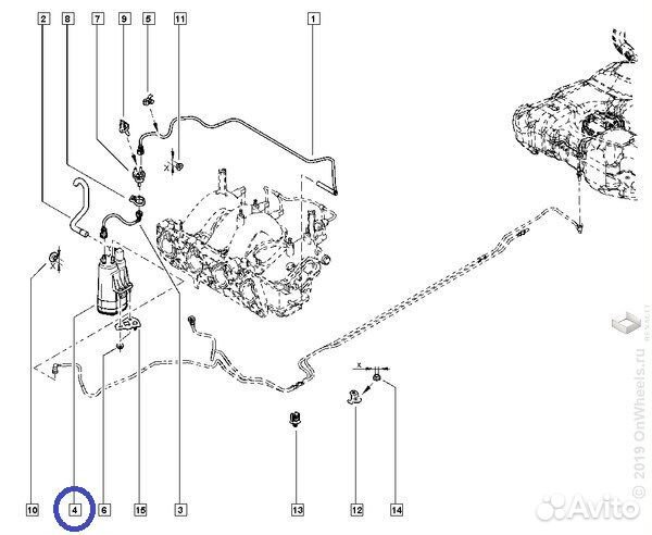 Адсорбер Renault Logan II Sandero II