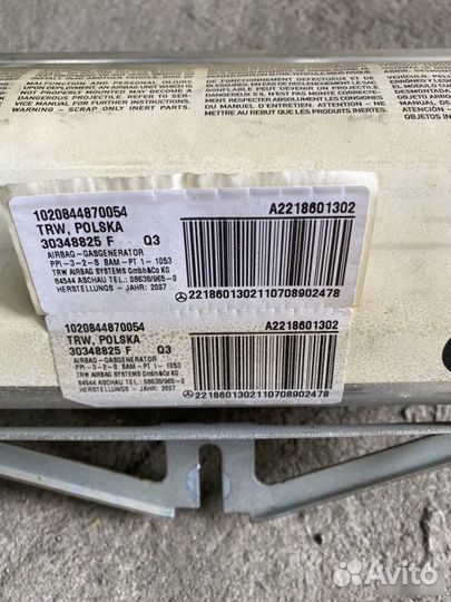 Подушка безопасности пассажира Mercedes-Benz Cl