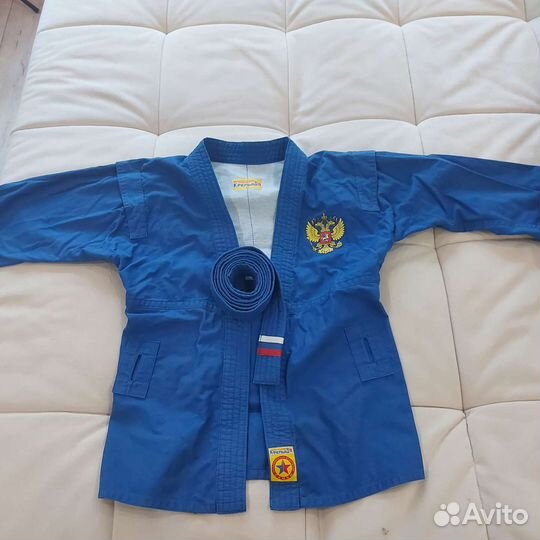 Кимоно для самбо детское на 8-10 лет