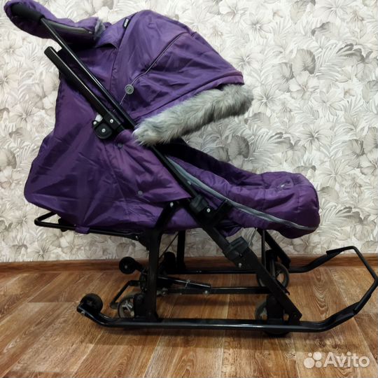 Санки коляска ника 7-55