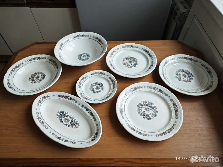 Посуда фарфоровая СССР, тарелки, чашки