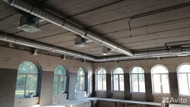 Монтаж систем вентиляции и кондиционирования