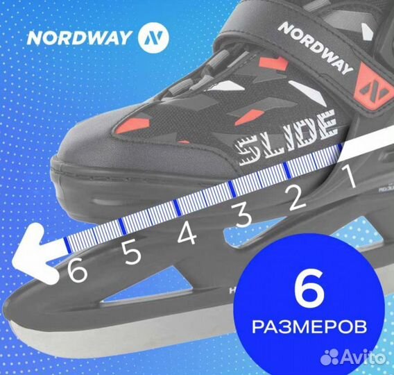 Коньки раздвижные 31-36