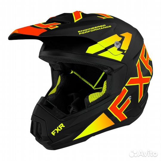 Шлем FXR Torque Team Black/Inferno Quick-Release 2