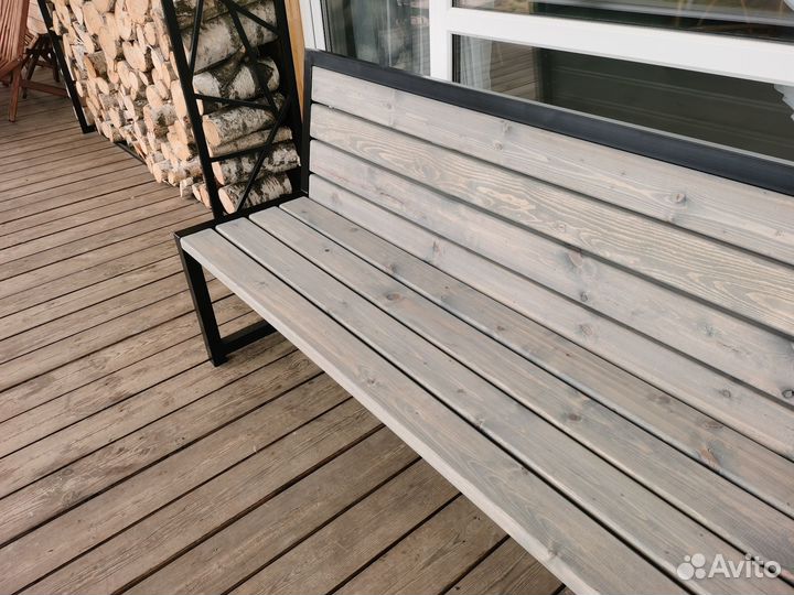 Скамейка лавочка садовая лофт