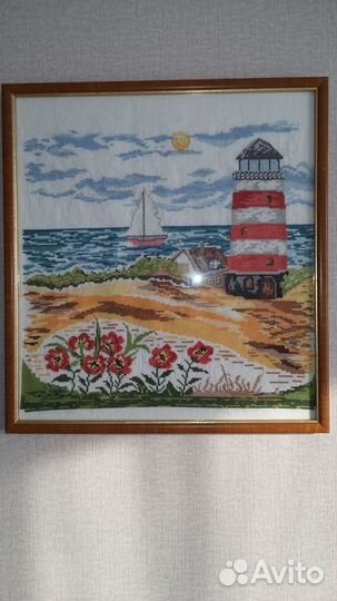 Картина, вышита крестом