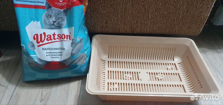 Кошачий туалет, лотк. Новый. Наполнитель