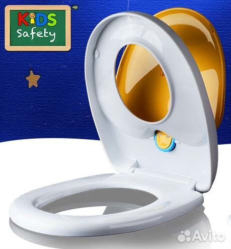 Сиденье на унитаз с детской крышкой