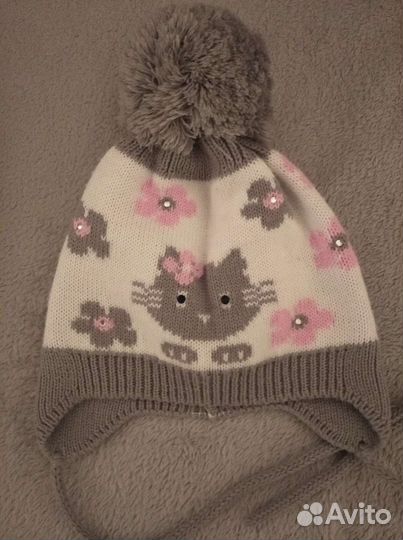 Шапка шлем для девочки зима