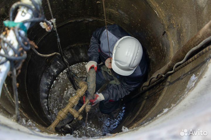 Ремонт и чистка колодцев. Замена насоса