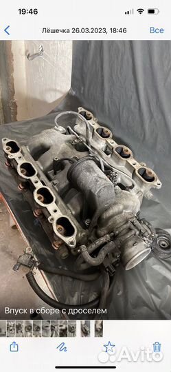 Коллектор впуска с форсунками для 3UZ FE