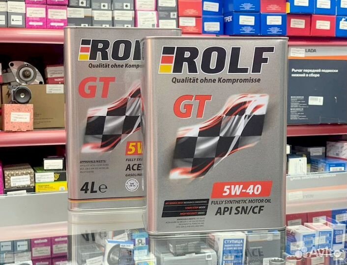 Масло моторное rolf GT SAE 5W40 API SN/CF 4 л