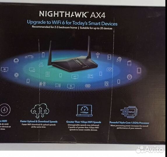 Wi-Fi роутер netgear Nighthawk AX4 AX3000 Rax38v2