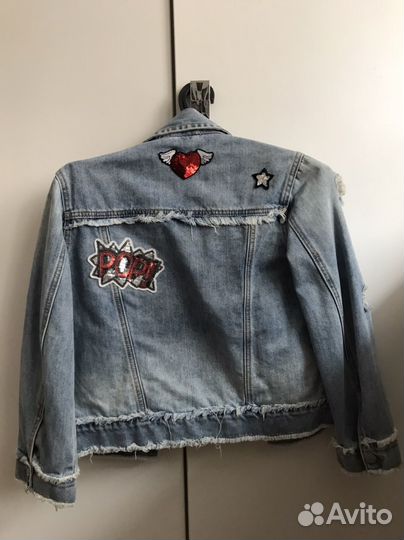 Джинсовая куртка для девочки 128
