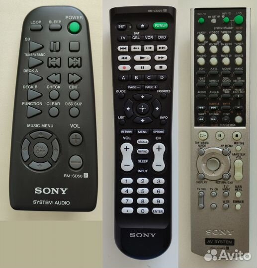 Пульт Denon, Pioneer, Sony оригинальные