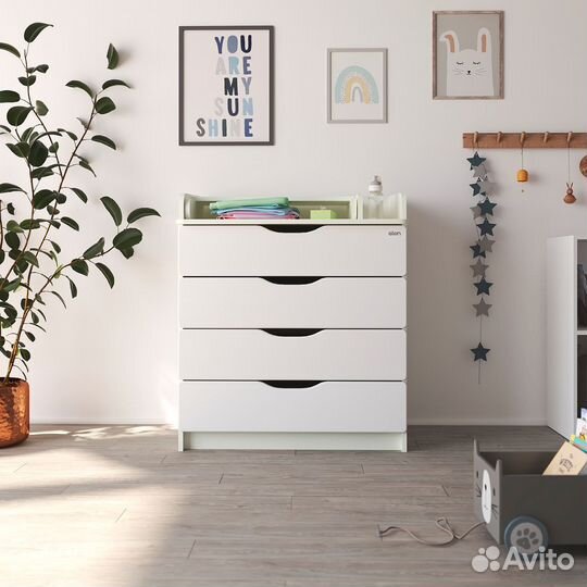 Комод атон Комод Сириус-2 wood 804 Белый премиум