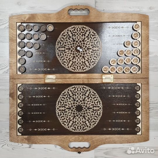 Нарды большие с ручкой