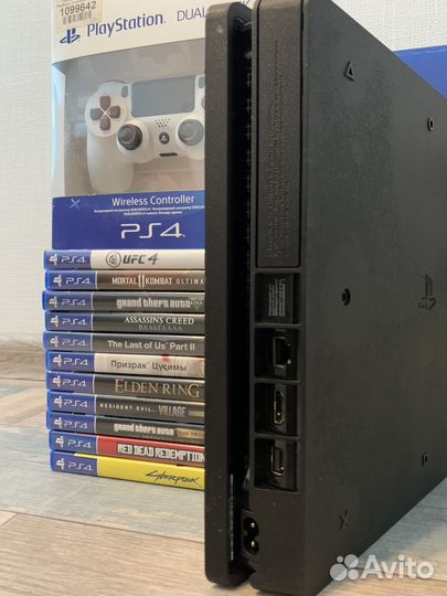 Как новая Sony PS4 Slim 500,1000 GB/ 50 игр