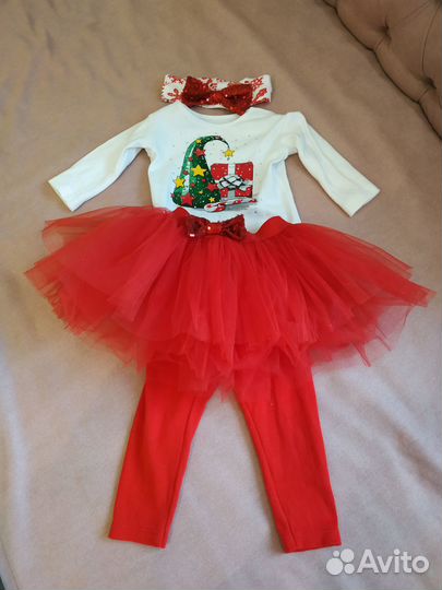 Новогодний костюм для девочки 74