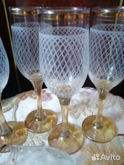 Набор Бокалы и рюмки Богемия