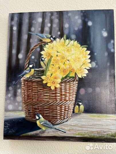 Весенний натюрморт, картина маслом