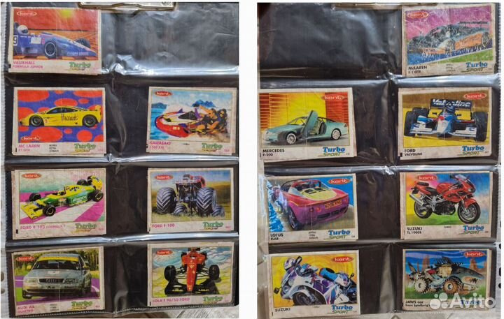 Вкладыши от жвачек turbo и love is