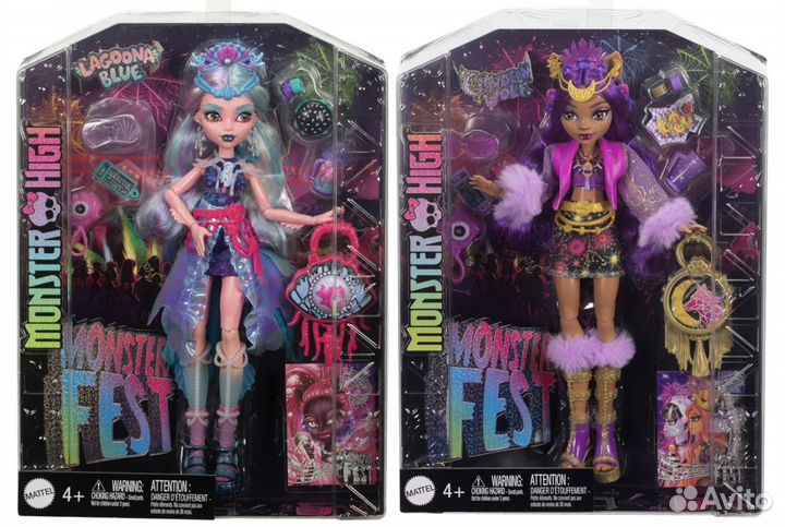 Monster High Monster Fest Лагуна, Клодин, Клео