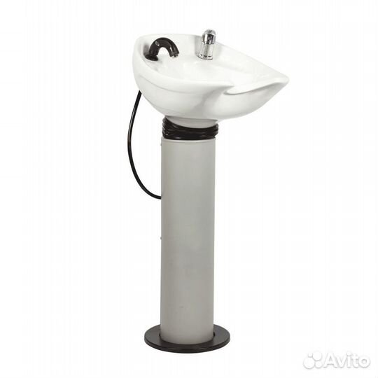 Парикмахерская мойка эко с белой средней раковиной