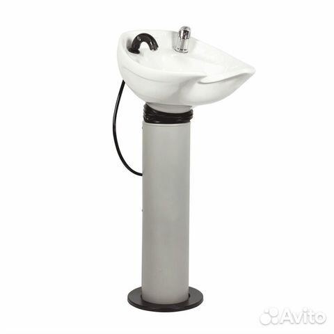 Парикмахерская мойка эко с белой средней раковиной