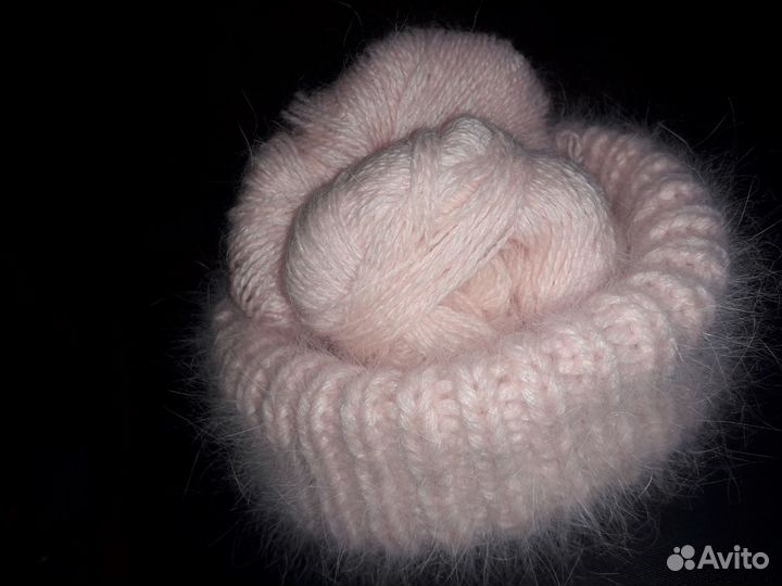 Варежки из пуха норки. Отличный подарок